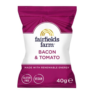 Fairfields Farm Vegan Bacon & Tomato Potato Crisps 40g