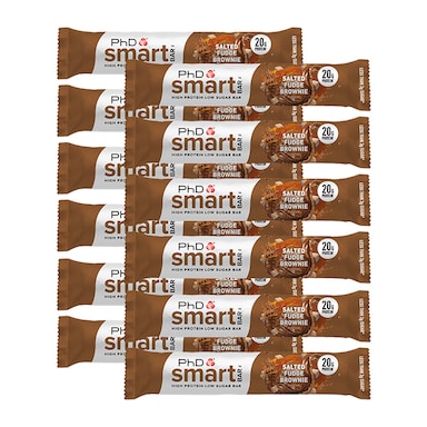 PhD Smart Bar Salted Fudge Brownie 12 x 64g