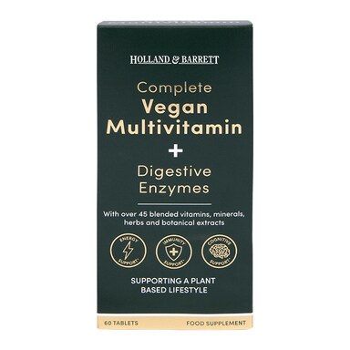 Holland & Barrett Complete Vegan Multivitamin + Digestive Enzymes Tablets
