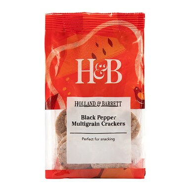 Holland & Barrett Multigrain Black Pepper Crackers 50g