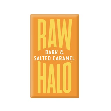 Raw Halo Vegan Dark & Salted Caramel Raw Chocolate 22g