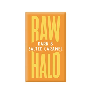 Raw Halo Vegan Dark & Salted Caramel Raw Chocolate 22g