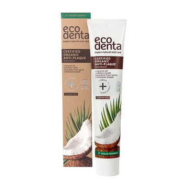 Ecodenta Organic Anti-plaque Toothpaste with Coconut Oil 75ml