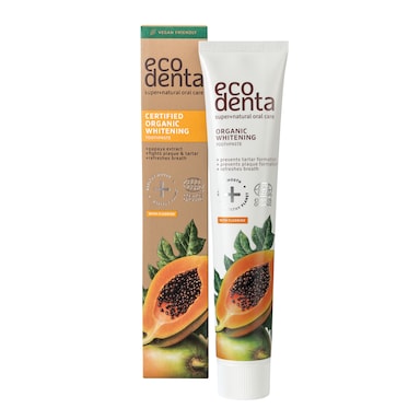 Ecodenta Organic Whitening Toothpaste with Papaya Extract 75ml