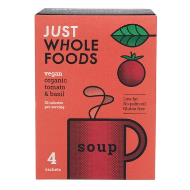 Just Wholefoods Soup In A Mug - Tomato & Basil 17g