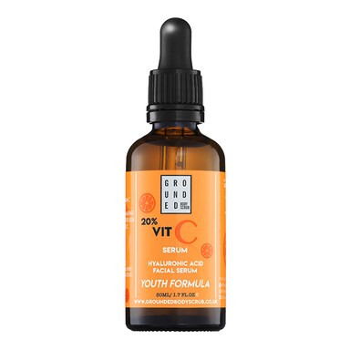Grounded Vitamin C and Hyaluronic Acid Facial Serum 50ml