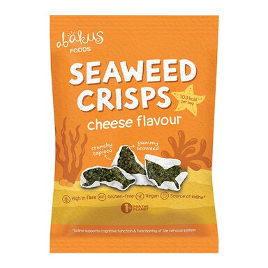 Abakus Foods Seaweed Crisps Cheese Flavour 18g