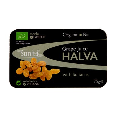 Sunita Halva With Grape Juice & Sultanas - Organic 75g