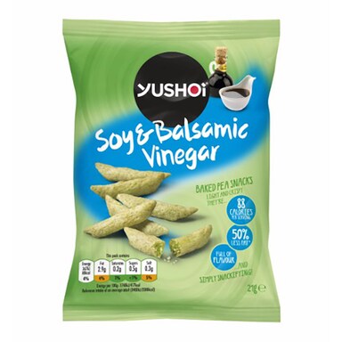 Yushoi Soy & Balsamic Vinegar Baked Pea Snack 21g