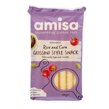 Amisa Organic Gluten Free Grissini Style Snack 100g