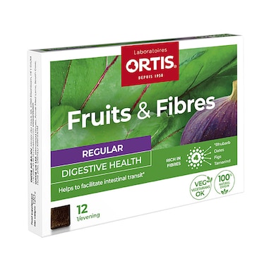 Ortis Fruits & Fibres Chewable Cubes Pack of 12