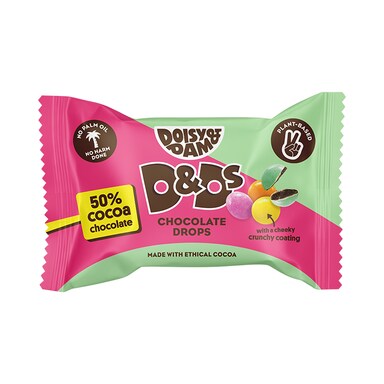 Doisy & Dam D&Ds Vegan Dark Chocolate Drops 30g