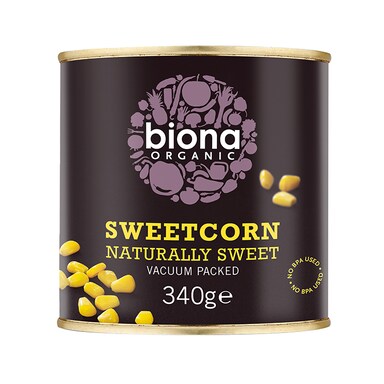 Biona Sweetcorn - Can 340g