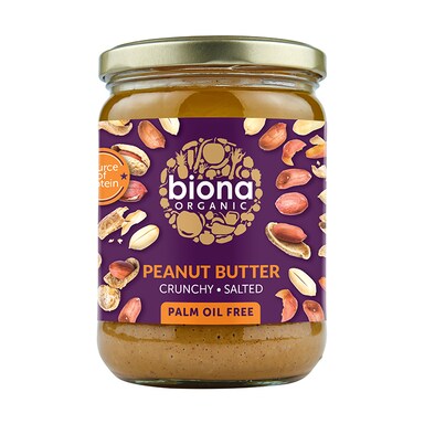 Biona Peanut Butter - Crunchy Sea Salt 500g