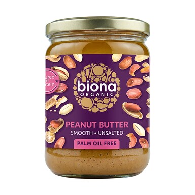 Biona Peanut Butter - Smooth No Added Salt 500g