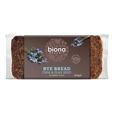Biona Rye Chia & Flaxseed Bread 500g