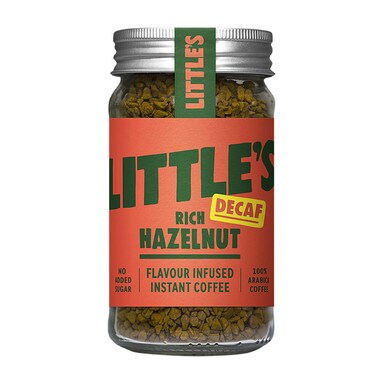 Little's Coffee Rich Hazelnut Flavour Infused Instant Coffee Decaf 50g