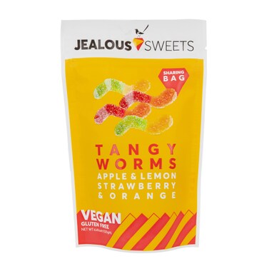 Jealous Sweets Tangy Worms 125g