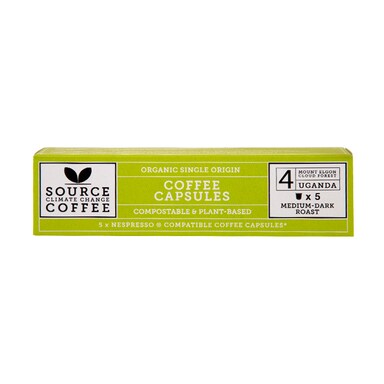 Source Climate Change Coffee Uganda Coffee Capsules 5x