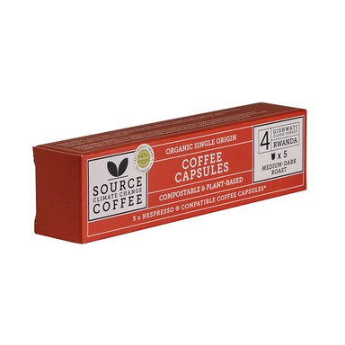 Source Climate Change Coffee Rwanda Coffee Capsules 5x