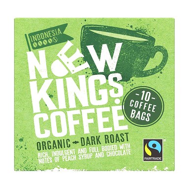 New Kings Coffee Organic Dark Roast Coffee Bags 80g