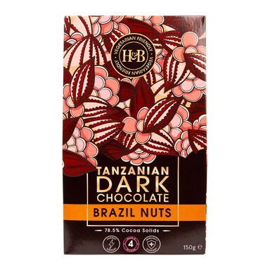 Holland & Barrett Tanzanian Dark Chocolate Brazil Nuts 150g