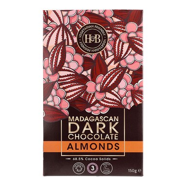 Holland & Barrett Madagascan Dark Chocolate Almonds 150g