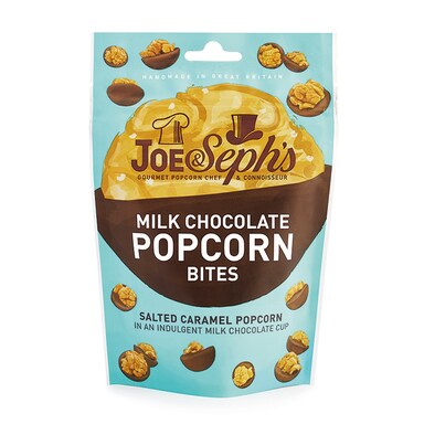 Joe & Sephs Salted Caramel Milk Chocolate Popcorn Bites 63g