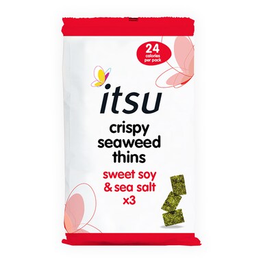 Itsu Soy & Sea Salt Crispy Seaweed Thins Multipack (5gx3)