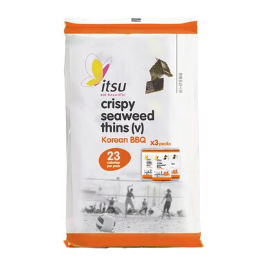 Itsu Crispy Seaweed Thins - Barbecue Multipack (5gx3)