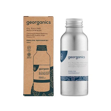 Georganics Oilpulling Mouthwash - English Peppermint 100ml