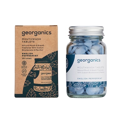 Georganics Mouthwash Tablets - English Peppermint 120 tablets