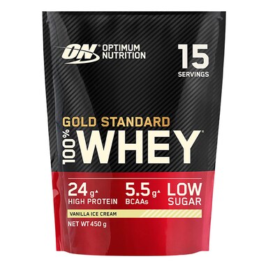 Optimum Nutrition Gold Standard 100% Whey Powder Vanilla Ice Cream 450g