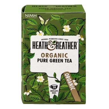 Heath & Heather Organic Green Tea 20 Tea Bags