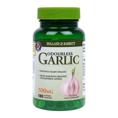 Holland & Barrett Odourless Garlic 500mg 180 Capsules