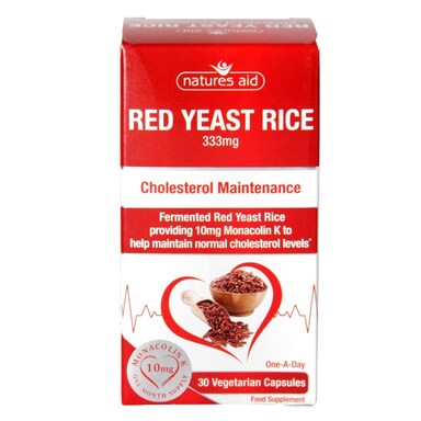 Natures Aid Red Yeast Rice 30 Capsules