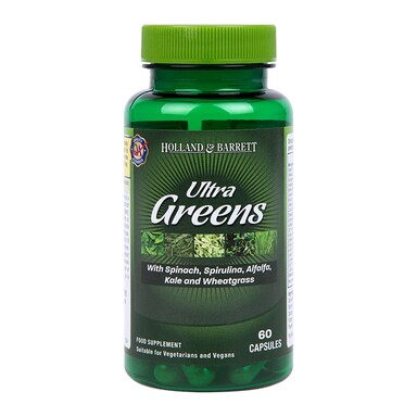Holland & Barrett Ultra Greens 500mg 60 Capsules