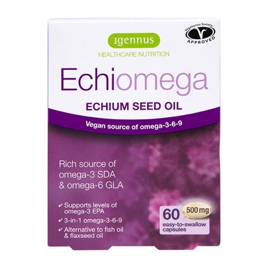 Igennus Echiomega 500mg 60 Capsules