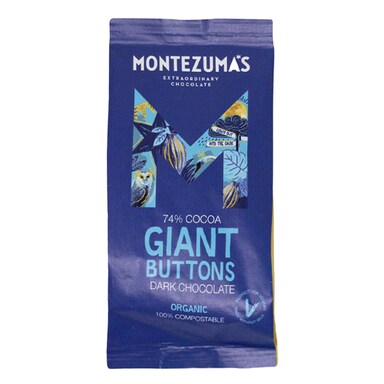 Montezuma's 74% Dark Giant Buttons 180g