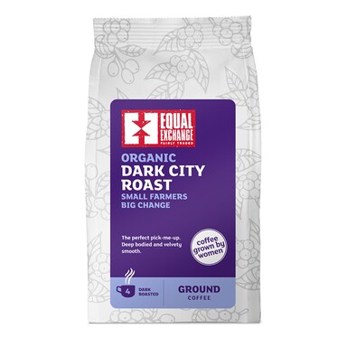 Equal Exchange Womens Coffee Roast Ground Coffee - Dark City 227g
