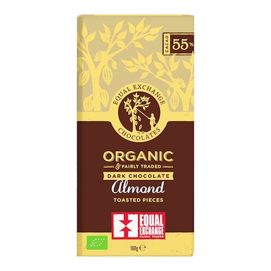 Equal Exchange 55% Dark Chocolate - Almond 100g