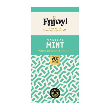 Enjoy Raw Choc Mint Chocolate Bar 70g