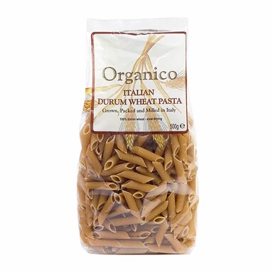 Organico Wholewheat Penne Quills 500g