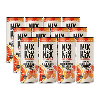 Nix & Kix Blood Orange & Turmeric 12 x 250ml