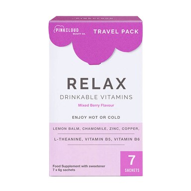 Pink Cloud Relax Drinkable Vitamins Mixed Berry Flavour 7 Sachets