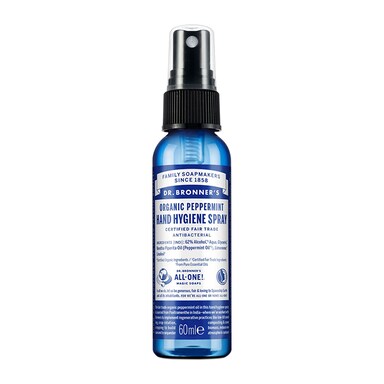 Dr Bronner's Organic Peppermint Hand Hygiene Spray 60ml