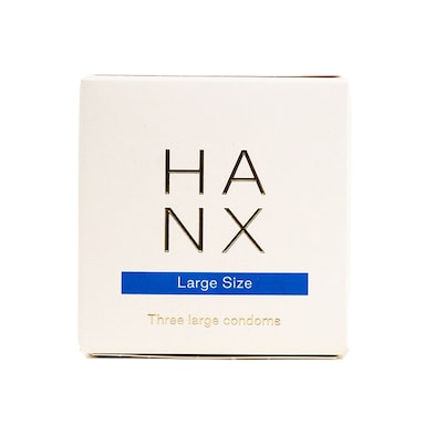Hanx Condom Ultra Thin Large Size - 3 Pack