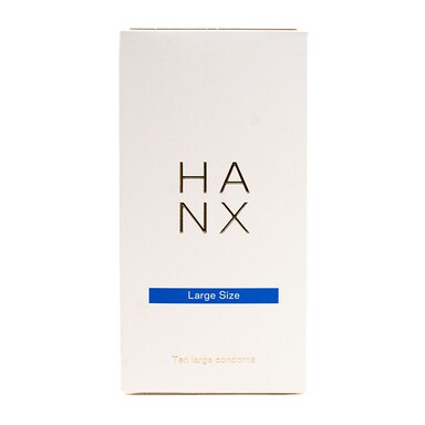 Hanx Condom Ultra Thin Large Size - 10 Pack