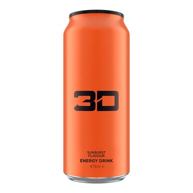 3D Energy Orange Sunburst  473ml