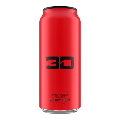 3D Energy Red Candy Punch 473ml